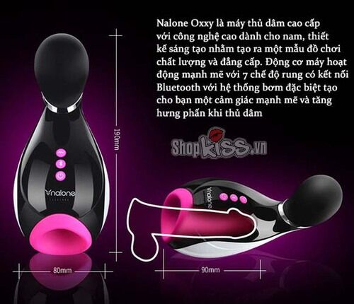 Minh họa kích thước máy thủ dâm Nalone Oxxy DC54M vừa vặn trong lòng bàn tay
