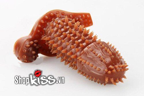 Cận cảnh chất liệu silicon mềm mại và các gai dày đặc của bao đôn BD01A