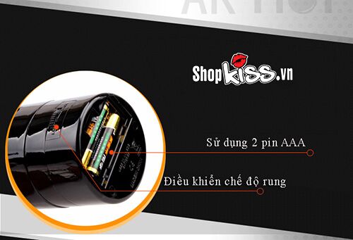 Thiết kế vỏ ngoài ABS chắc chắn và ngăn chứa pin AAA của âm đạo giả AK Hot AD49A