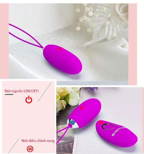 Hướng dẫn sử dụng chi tiết đi kèm sản phẩm trứng rung Prettylove Jenny EG30B
