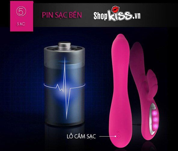 Máy mát xa điểm G Nalone Touch 2 DC54X sử dụng pin sạc tiện lợi và bền bỉ