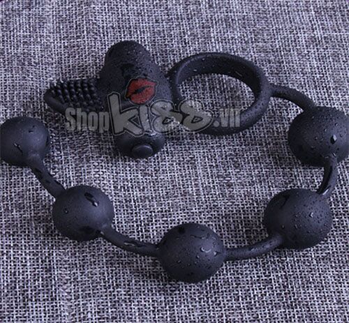 Sextoy vòng rung xích bi DC72C chất liệu ABS an toàn cho trải nghiệm hậu môn