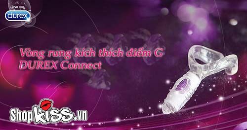 Cận cảnh vòng rung kích thích điểm G Durex DC59A màu tím quyến rũ
