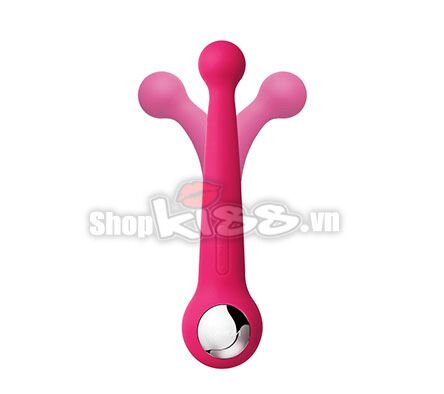 Ảnh chi tiết bề mặt silicone y tế màu hồng của chày rung Svakom Bonnie DC90B thể hiện độ mềm mịn và an toàn cho da