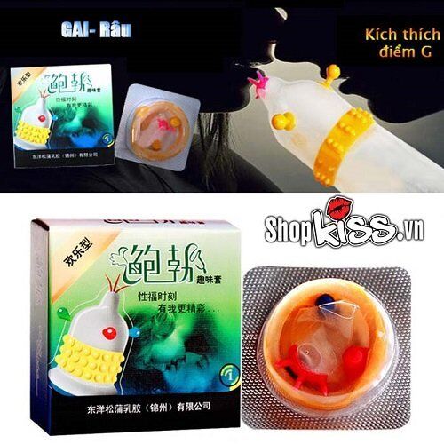 Bao cao su siêu gai râu CD22 mang đến trải nghiệm phòng the mới lạ hấp dẫn