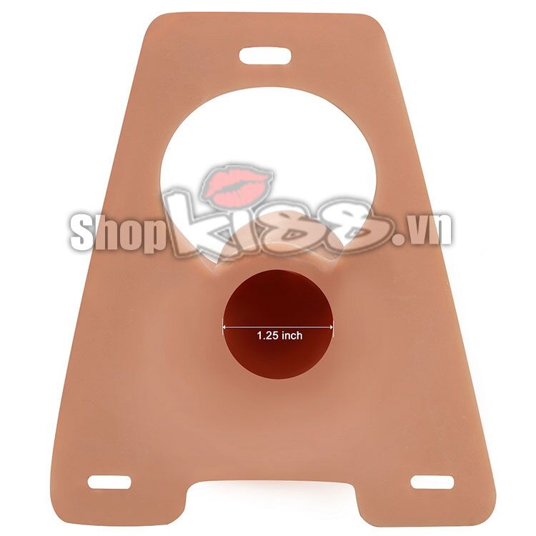 Kích thước chi tiết dương vật dây đeo rỗng ruột Lovetoy Rodeo DV65K với đường kính trong và ngoài