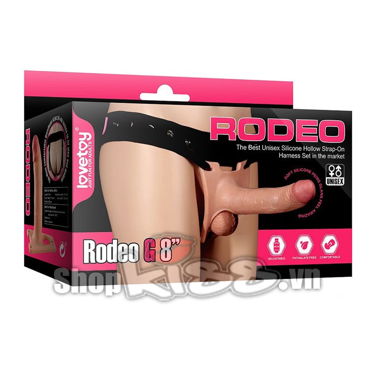 Hộp đựng sản phẩm dương vật dây đeo rỗng ruột Lovetoy Rodeo DV65K chính hãng tại Do18.net