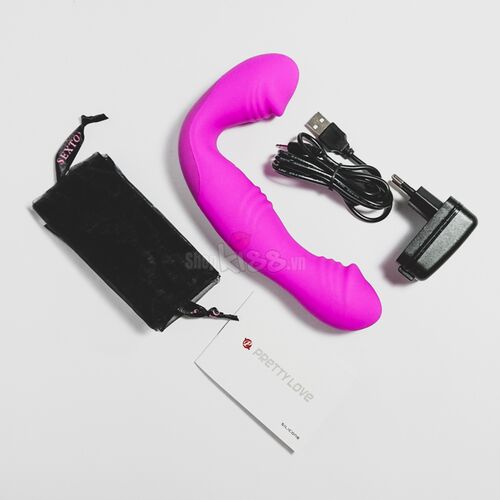 Sextoy hai đầu Prettylove Angelo DC79E thiết kế đặc biệt cho các cặp đôi les