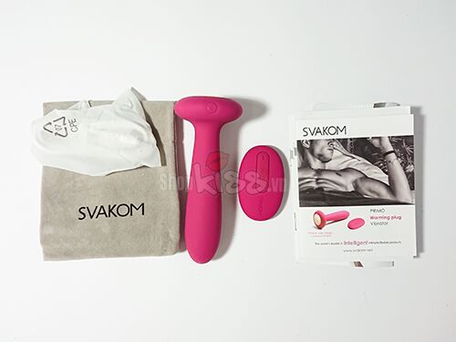 Bộ sản phẩm máy mát xa hậu môn Svakom PRIMO DC90T nguyên hộp chính hãng
