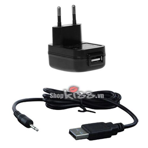 Bộ sạc đầy đủ gồm adapter và cáp USB cho máy tập Hercule II DC69M