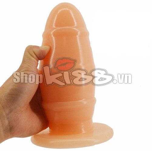 Thể hiện độ mềm dẻo và đàn hồi của chất liệu plug hậu môn Faak HM077 khi bị uốn cong