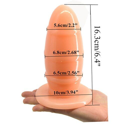 Kích thước chi tiết của phích cắm hậu môn Faak HM077 với chiều dài và đường kính