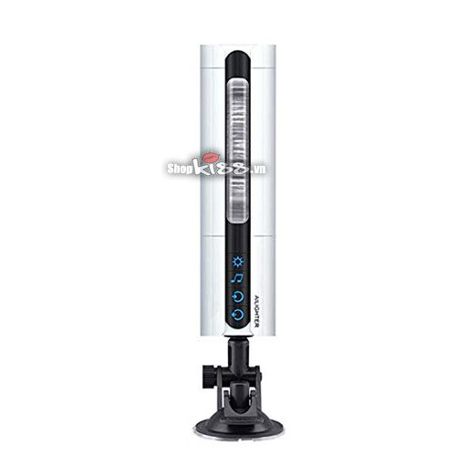 Máy bú mút dương vật tự động Air Jet AD40B với thiết kế nhỏ gọn, có chức năng sưởi ấm và đế dán tường tiện lợi.