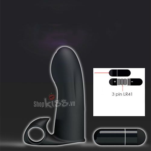 Ba viên pin LR41 cung cấp năng lượng cho động cơ rung của bao ngón tay DC10R