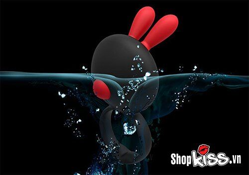 Vòng rung tai thỏ 2 in 1 RinBit USA DC80A chống thấm nước rất tốt