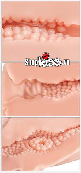 Chi tiết lõi silicone mềm mại của âm đạo Spider DC45 với cấu trúc gân gai kích thích