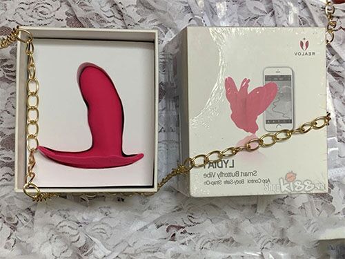 Hình ảnh bao bì hộp đựng dương vật giả Realov Lydia DC38E chính hãng, thiết kế sang trọng