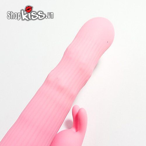 Các đường vân sọc độc đáo trên thân dương vật rung ngoáy Prettylove Julian DV39G tăng cường ma sát
