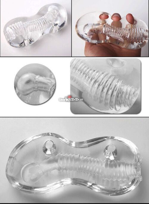 Cấu trúc đường gân xoắn kép bên trong âm đạo giả AD05A mang lại ma sát kích thích mạnh mẽ.