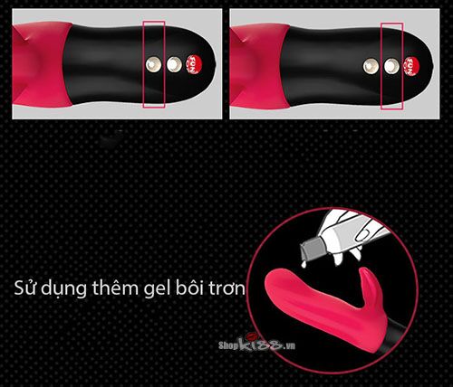 Các nút điều khiển và cổng sạc nam châm trên dương vật Fun Stronic Fusion DC91C