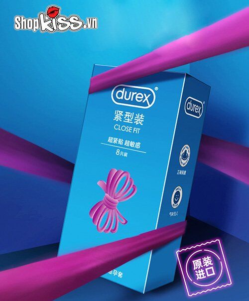 Trải nghiệm cảm giác chân thật với bao cao su Durex Close Fit mỏng size 49mm