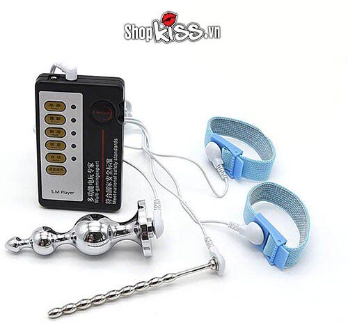Bộ mát xa xung điện HM31 kích thích niệu đạo và hậu môn an toàn