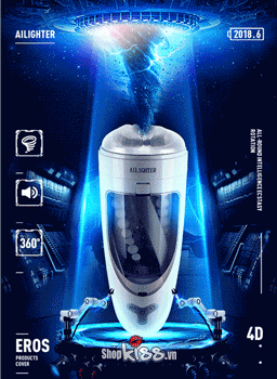 Chuyển động xoáy mạnh mẽ bên trong máy thủ dâm tự động Juicer AD40C mang lại cảm giác cực phê