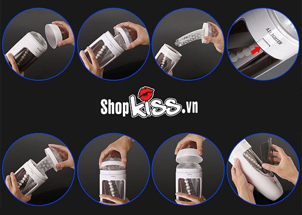 Quy trình vệ sinh máy thủ dâm Juicer AD40C đúng cách sau khi sử dụng