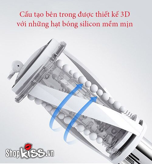 Cấu trúc bên trong máy thủ dâm Juicer AD40C với hệ thống bóng bi massage 3D thông minh