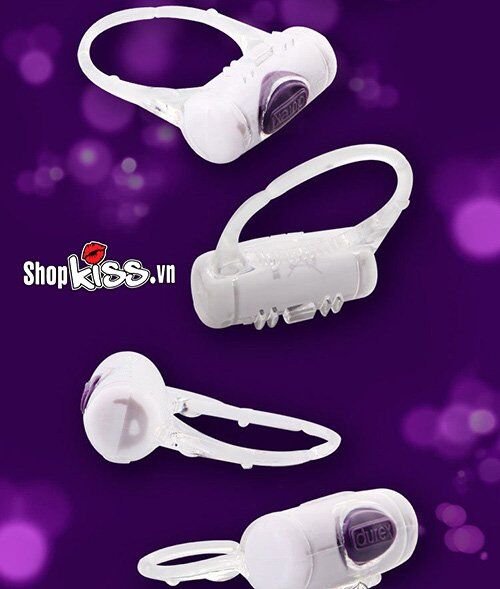Cận cảnh chất liệu silicon mềm dẻo của vòng rung Durex DC59