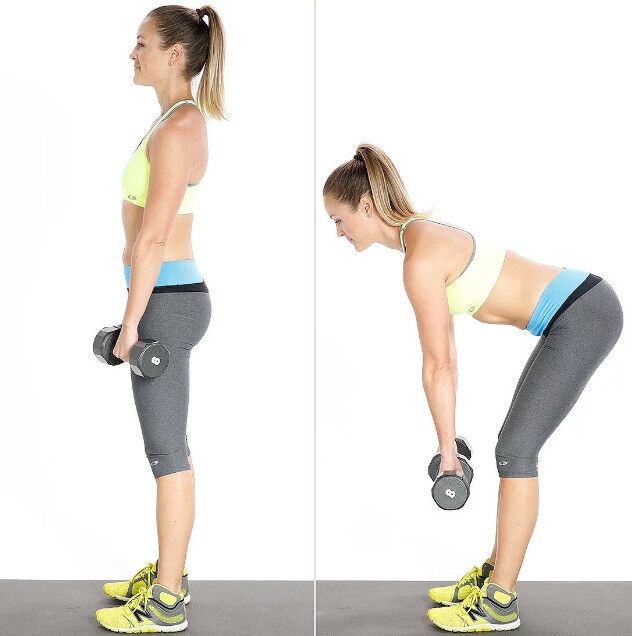 Bài tập dumbbell deadlift giúp phái nữ phát triển cơ mông và đùi sau hiệu quả