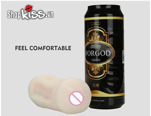 Cốc thủ dâm ForGod AD41A nhỏ gọn hình lon bia, dễ dàng mang theo để giải tỏa nhu cầu mọi lúc mọi nơi