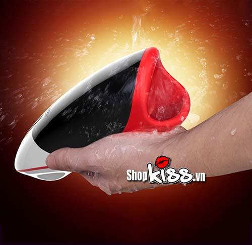 Cận cảnh bên trong máy bú mút Leten Erotic AD33P với chất liệu silicon mềm mại chống thấm nước