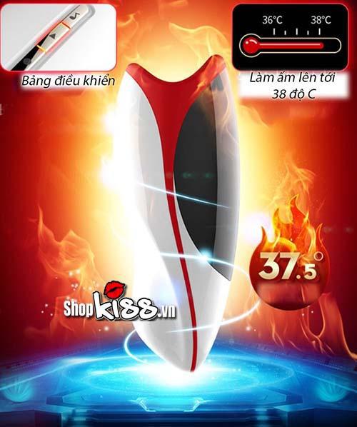 Máy thủ dâm Leten Erotic AD33P với tính năng làm ấm mô phỏng nhiệt độ cơ thể