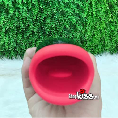 Chi tiết lưỡi liếm silicon bên trong máy Leten Erotic AD33P mô phỏng oral sex