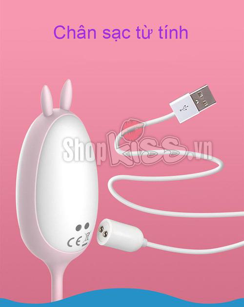Trứng rung tình yêu Leten Cute EG33B với đầu sạc từ tính hiện đại