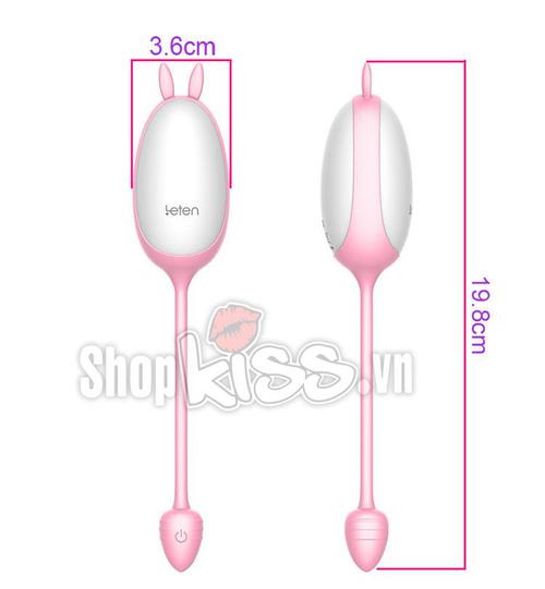 trứng rung tình yêu leten cute eg33b với kích thước thực tế và màu sắc