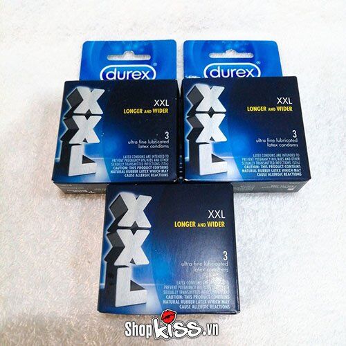 Bao cao su Durex XXL tích hợp gel bôi trơn kéo dài cuộc yêu