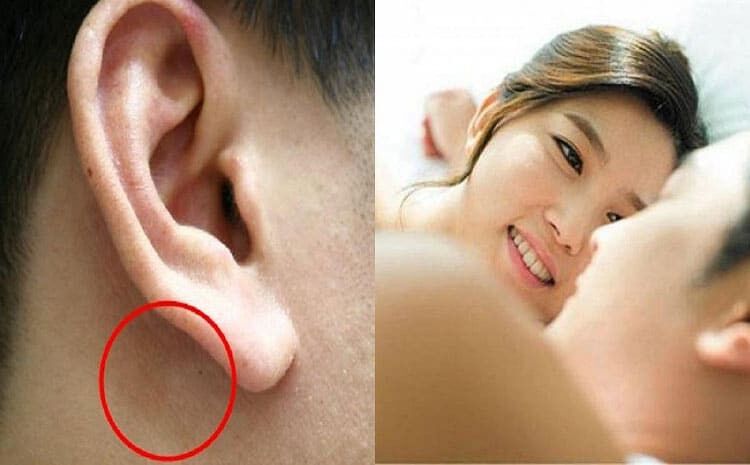 Huyệt dương minh dưới dái tai nam giới được cho là sáng hơn ở người chưa từng quan hệ