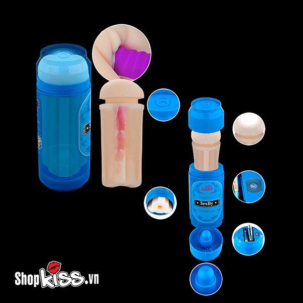 Cấu tạo bên trong với đường hầm gân gai của cốc thủ dâm Sexby AD41B