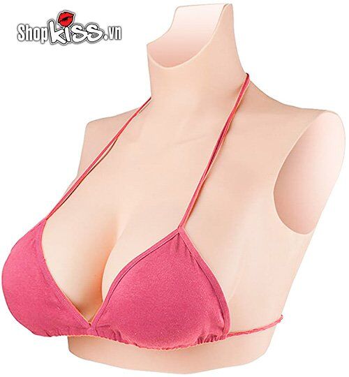 Ngực giả silicone full cổ NY19N giúp biến nam thành nữ nhanh chóng, tự nhiên