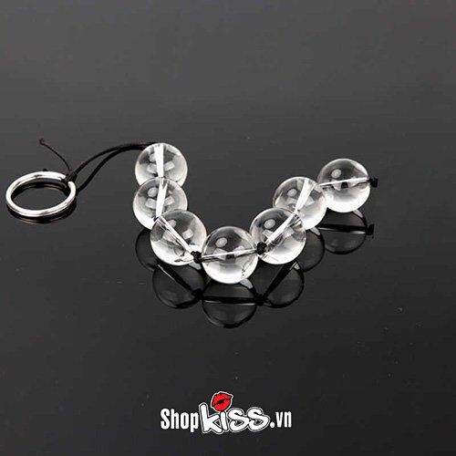 Phụ nữ sử dụng chuỗi hạt thủy tinh HM03A để tự khám phá khoái cảm hậu môn