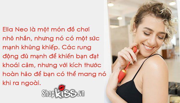 Trứng rung tình yêu Svakom Ella Neo nhỏ gọn, tiện lợi mang theo bên mình