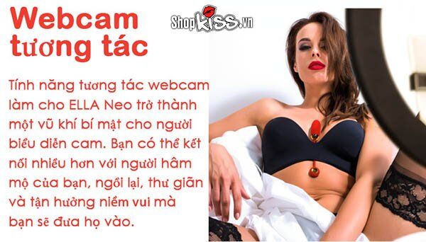 Trứng rung Svakom Ella Neo cho phép xem webcam và điều khiển từ xa qua ứng dụng FeelConnect 3
