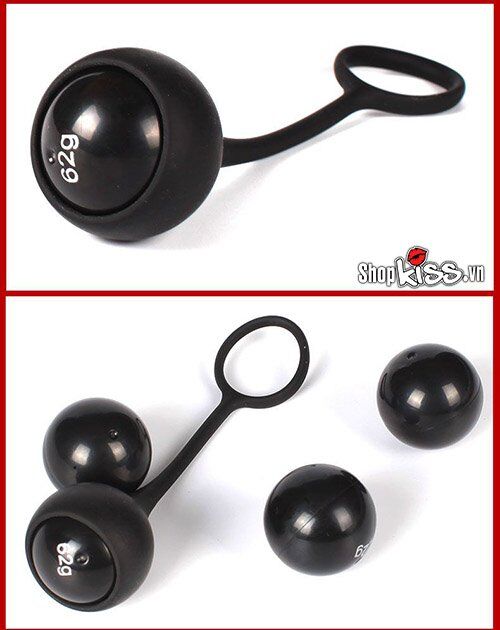 Bốn quả bóng tập Aichao DC77 với trọng lượng tăng dần giúp kiểm soát xuất tinh hiệu quả