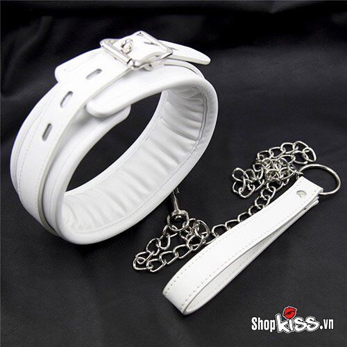 Thiết kế tinh tế của xích cổ BZ20B màu trắng phù hợp cho các cặp đôi khám phá BDSM