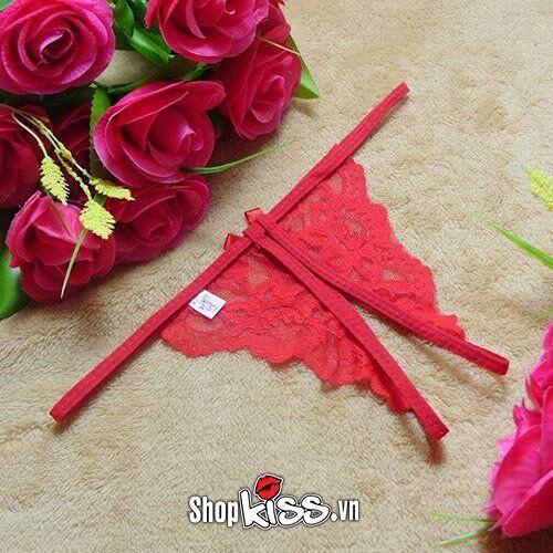 Cận cảnh chất liệu ren và thun của quần lót cánh bướm NY02