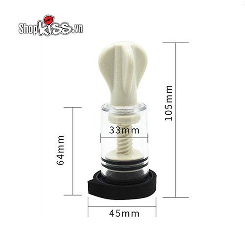 Kích thước và chi tiết của bộ giác hút vú trong combo kích điện DC95