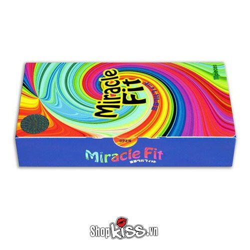 Thiết kế ôm sát chống tuột hiệu quả của bao cao su Sagami Miracle Fit size nhỏ