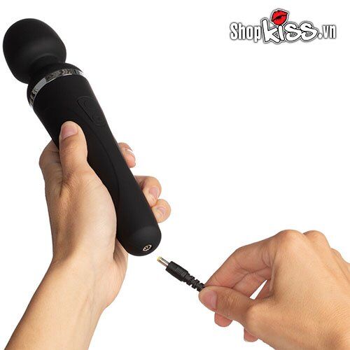 Chày rung Lovense DOMI 2 đi kèm cáp sạc USB từ tính tiện lợi, thời gian sử dụng lâu dài